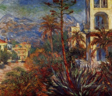  Bord Painting - Villas at Bordighera Claude Monet